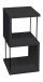 Regal >Sticks< in anthrazit matt lack - 33x65x33cm (BxHxT)