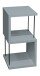 Regal >Sticks< in aqua matt lack - 33x65x33cm (BxHxT)