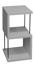 Regal >Sticks< in kreidegrau matt lack - 33x65x33cm...