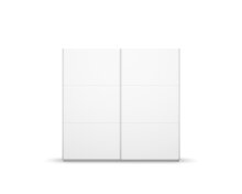 Schwebetürenschrank >Aurelia< in alpinweiß, Holzwerkstoff - 218x210x59cm (BxHxT)