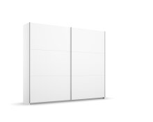 Schwebetürenschrank >Aurelia< in alpinweiß, Holzwerkstoff - 218x210x59cm (BxHxT)