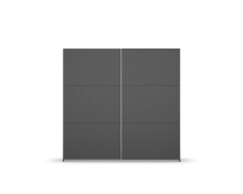 Schwebetürenschrank >Aurelia< in grau metallic - 218x210x59 (BxHxT)