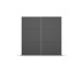 Schwebetürenschrank >Aurelia< in grau metallic - 218x210x59 (BxHxT)