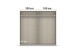 Schwebetürenschrank >Aurelia< in grau metallic - 218x210x59 (BxHxT)