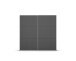 Schwebetürenschrank >Aurelia< in grau metallic - 218x210x59 (BxHxT)
