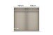 Schwebetürenschrank >Aurelia< in grau metallic - 218x210x59 (BxHxT)
