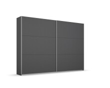Schwebetürenschrank >Aurelia< in grau metallic - 261x210x59 (BxHxT)