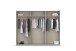 Schwebetürenschrank >Aurelia< in grau metallic - 261x210x59 (BxHxT)