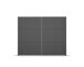 Schwebetürenschrank >Aurelia< in grau metallic - 261x210x59 (BxHxT)