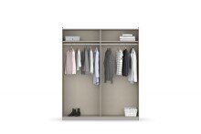 Schwebetürenschrank >Aurelia< in Eiche Artisan - 175x210x59 (BxHxT)