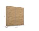 Schwebetürenschrank >Aurelia< in Eiche Artisan - 175x210x59 (BxHxT)