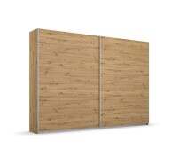 Schwebetürenschrank >Aurelia< in Eiche Artisan - 261x210x59 (BxHxT)