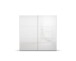 Schwebetürenschrank >Aurelia< in weiß Hochglanz - 218x210x59 (BxHxT)