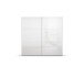 Schwebetürenschrank >Aurelia< in weiß Hochglanz - 218x210x59 (BxHxT)