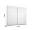 Schwebetürenschrank >Aurelia< in weiß Hochglanz - 218x210x59 (BxHxT)
