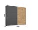 Schwebetürenschrank >Aurelia< in grau-metallic/ Eiche Artisan Dekor, B/H/T: 218/210/59 cm