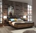 Bett >Jacky< mit Stauraum in Schlammeiche Dekor, 219,8x90,2x242,2cm B/H/T