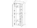 Garderobenschrank >Bari< in Weiß matt, MDF, Spannplatte - 78x202x38cm (BxHxT)