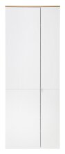 Schuhschrank >Bari< in Weiß matt, MDF, Spannplatte - 78x202x38cm (BxHxT)
