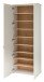 Schuhschrank >Bari< in Weiß matt, MDF, Spannplatte - 78x202x38cm (BxHxT)