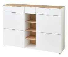 Schuhschrank >Bari< in Weiß matt, MDF,...
