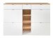 Schuhschrank >Bari< in Weiß matt, MDF, Spannplatte - 148x103x38cm (BxHxT)