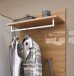 Garderobenpaneel >Bari< in Artisan Eiche Dekor - 78x117x30cm (BxHxT)