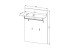 Garderobenpaneel >Bari< in Artisan Eiche Dekor - 78x117x30cm (BxHxT)