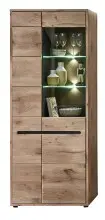 Stauraumvitrine >Bellano< in Viking Oak Dekor -...
