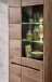 Stauraumvitrine >Bellano< in Viking Oak Dekor - 80x202x38 (BxHxT)