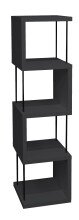 Regal >Sticks< in anthrazit matt lack - 33x126x33cm...