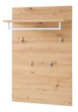 Garderoben-Set >Bari< in Weiß matt, MDF, Spannplatte - 264x202x38cm (BxHxT)