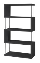 Regal >Sticks< in schwarzstahl Dekor - 66x126x33cm...