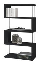 Regal >Sticks< in schwarzstahl Dekor - 66x126x33cm...