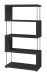 Regal >Sticks< in schwarzstahl Dekor - 66x126x33cm (BxHxT)