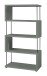 Regal >Sticks< in pine green matt lack - 66x126x33cm (BxHxT)