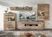 Hängevitrine >Bellano< in Viking Oak Dekor, MDF, Spannplatte - 90x126x38 (BxHxT)