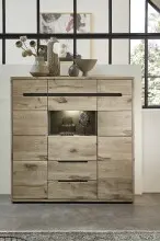 Highboard >Bellano< in Viking Oak Dekor, MDF,...