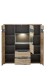 Highboard >Bellano< in Viking Oak Dekor, MDF, Spannplatte - 125x128x38cm (BxHxT)