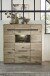 Highboard >Bellano< in Viking Oak Dekor, MDF, Spannplatte - 125x128x38cm (BxHxT)