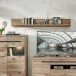 Wandboard >Bellano< in Viking Oak Dekor, Spannplatte - 185x25x22cm (BxHxT)