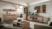 Wandboard >Bellano< in Viking Oak Dekor, Spannplatte - 140x86x22cm (BxHxT)