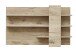 Wandboard >Bellano< in Viking Oak Dekor, Spannplatte - 140x86x22cm (BxHxT)