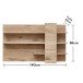 Wandboard >Bellano< in Viking Oak Dekor, Spannplatte - 140x86x22cm (BxHxT)