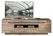 Wohnwand >Bellano< in Viking Oak Dekor, MDF, Spannplatte - 332x186x44cm (BxHxT)
