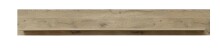 Wohnwand >Bellano< in Viking Oak Dekor, MDF, Spannplatte - 346x202x44cm (BxHxT)