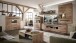 Wohnwand >Bellano< in Viking Oak Dekor, MDF, Spannplatte - 346x202x44cm (BxHxT)
