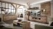 Wohnwand >Bellano< in Viking Oak Dekor, MDF, Spannplatte - 346x202x44cm (BxHxT)