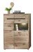 Wohnwand >Bellano< in Viking Oak Dekor, MDF, Spannplatte - 346x202x44cm (BxHxT)