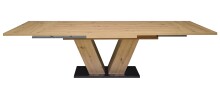 Kulissentisch >Komfort 2< (ausziehbar bis 260cm) in asteiche Dekor - 160/260x76x90cm (BxHxT)